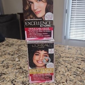 L'Oreal Excellence Creme Hair Color - Dark Brown and black